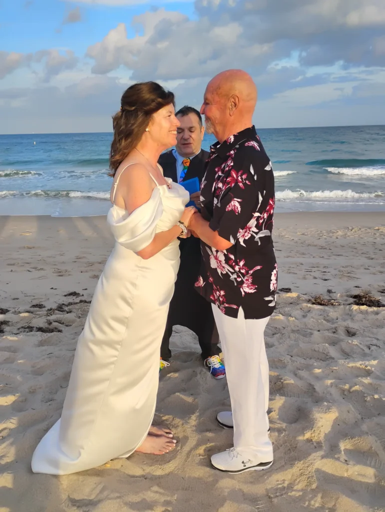 First dance on the beach