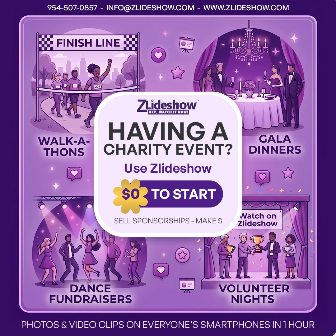 Charity Zlideshow flyer