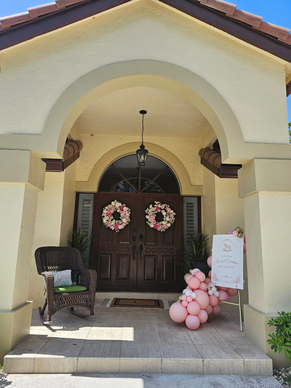 Welcomed at the door