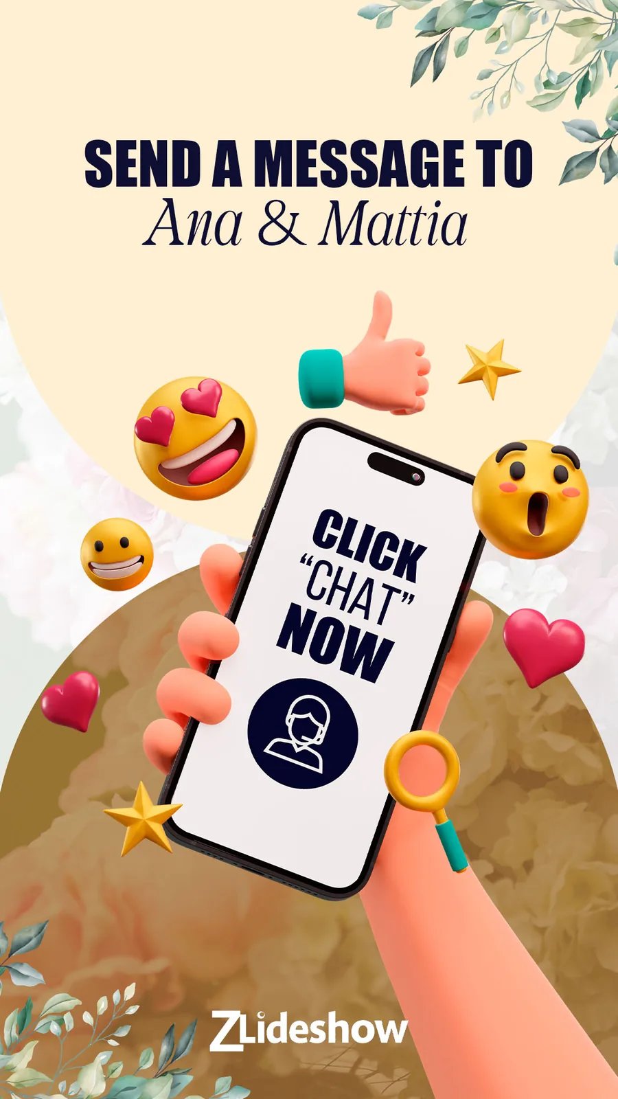 Interactive send a message card