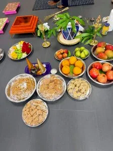 The feast, laid out