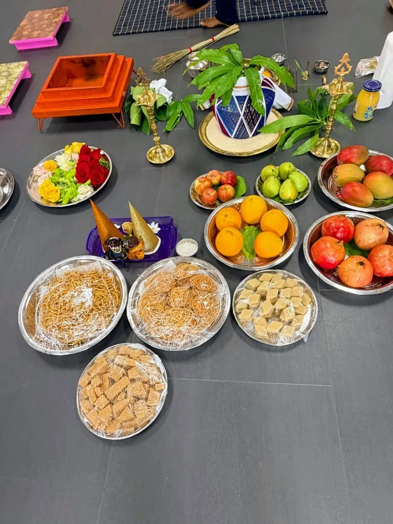 The feast, laid out
