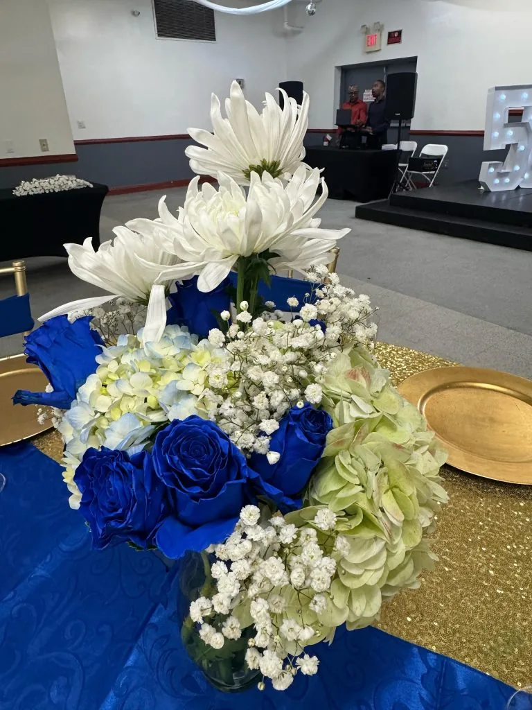 Flowers on every table