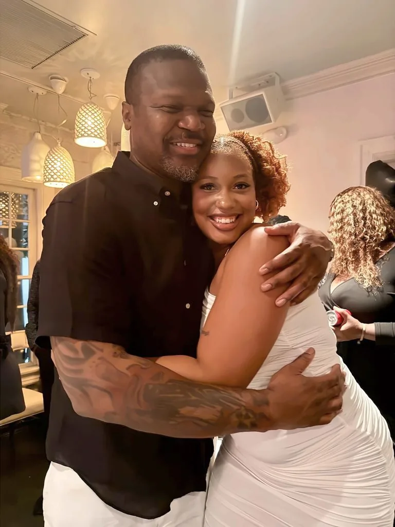 The birthday hug