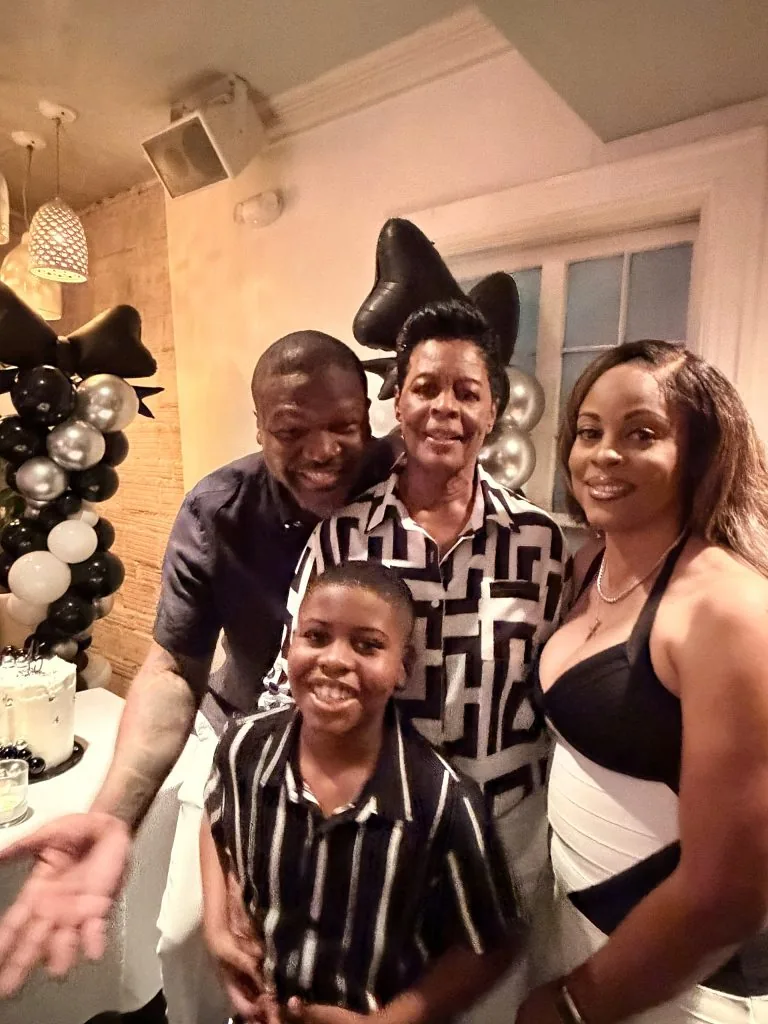 The kids came too