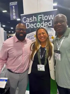 Meeting at the booth