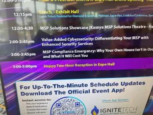 The program, session by session