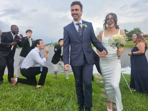 Back down the aisle
