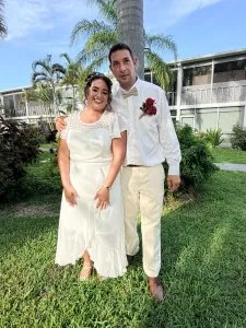 The two of them, in the garden