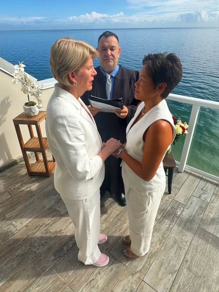 Vows, over the water