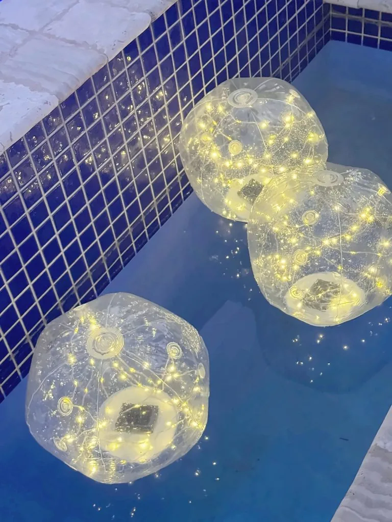 Lights on the water, after dark